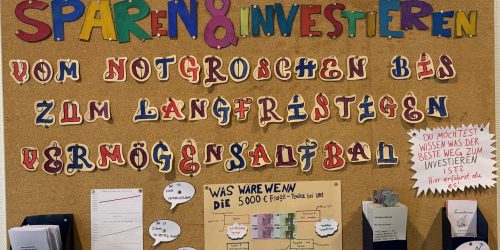 Infotafel Sparen&Investieren